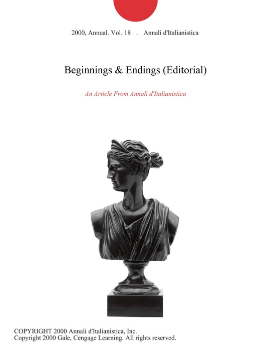 Beginnings & Endings (Editorial)