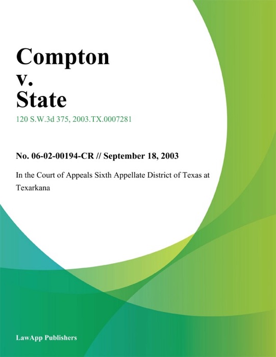 Compton V. State