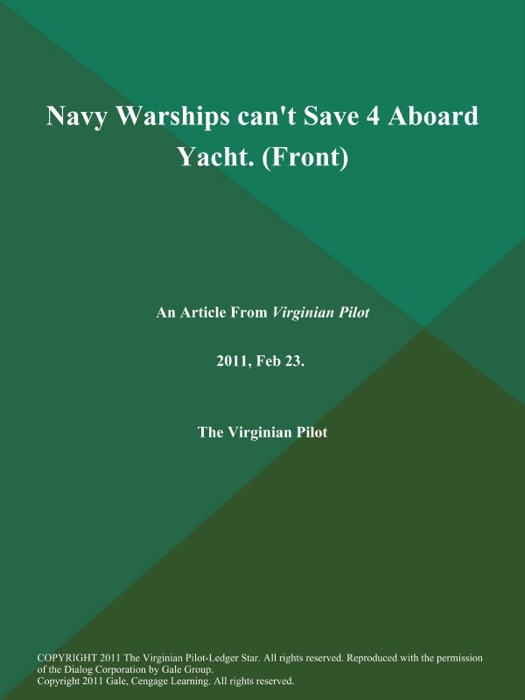 Navy Warships can't Save 4 Aboard Yacht (Front)