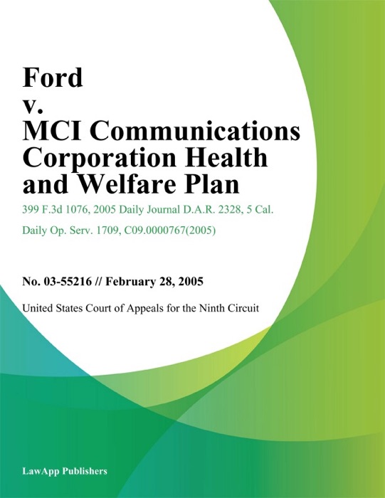 Ford v. Mci Communications Corporation Health and Welfare Plan