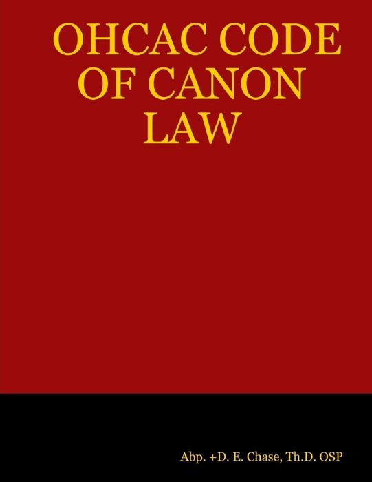 OHCAC Code of Canon Law
