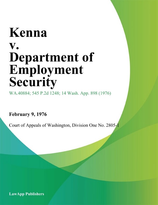 Kenna V. Department Of Employment Security