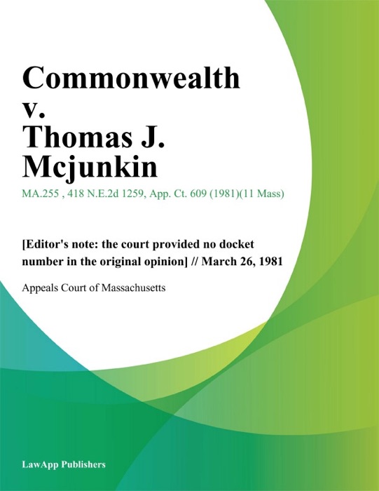 Commonwealth v. Thomas J. Mcjunkin