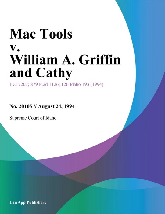 Mac Tools v. William A. Griffin and Cathy