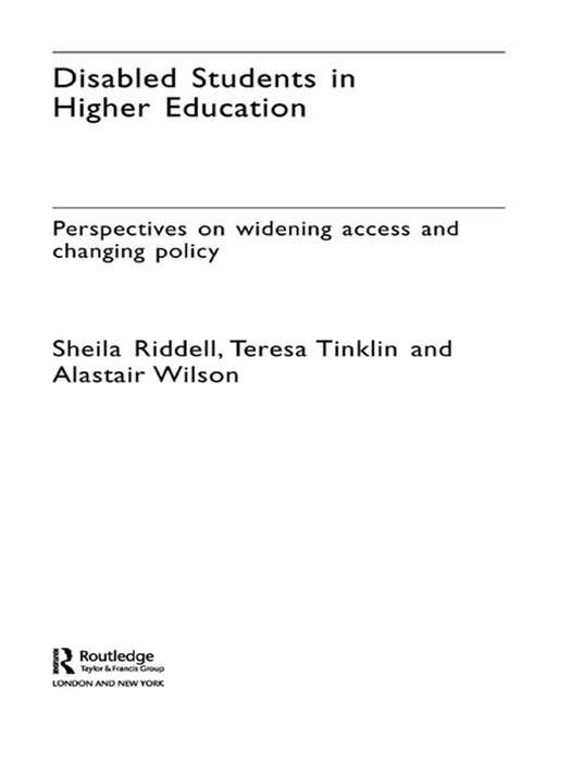 Disabled Students in Higher Education