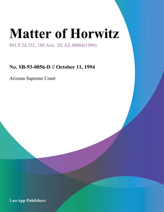 Matter Of Horwitz