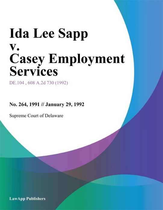 Ida Lee Sapp v. Casey Employment Services