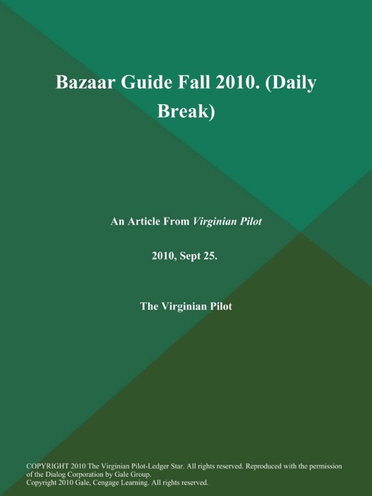 Bazaar Guide Fall 2010 (Daily Break)