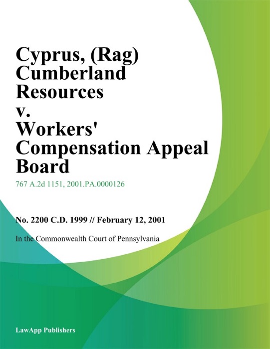 Cyprus (Rag) Cumberland Resources v. Workers Compensation Appeal Board