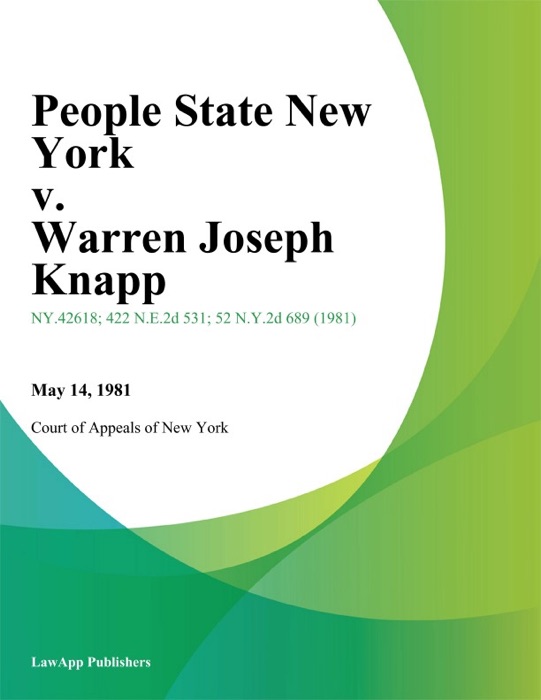 People State New York v. Warren Joseph Knapp