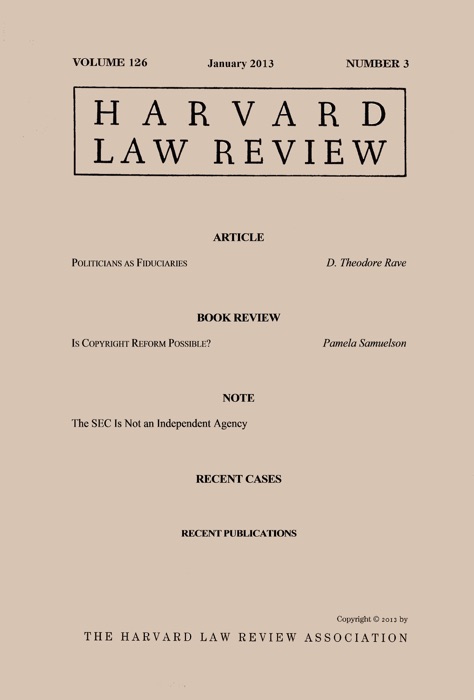 Harvard Law Review: Volume 126, Number 3 - January 2013