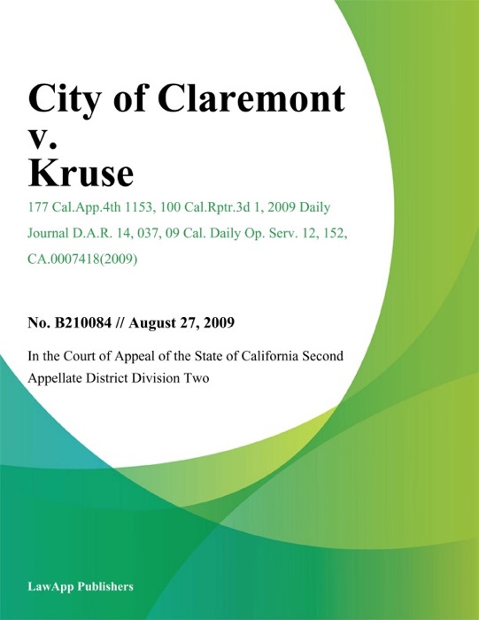 City of Claremont v. Kruse
