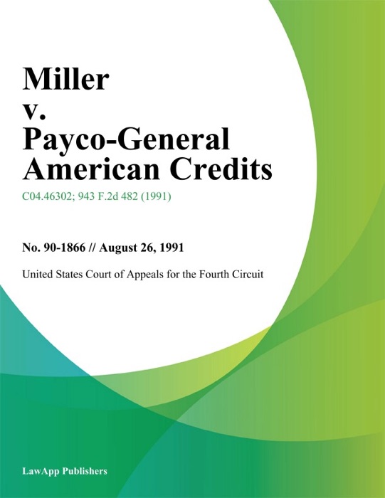 Miller v. Payco-General American Credits