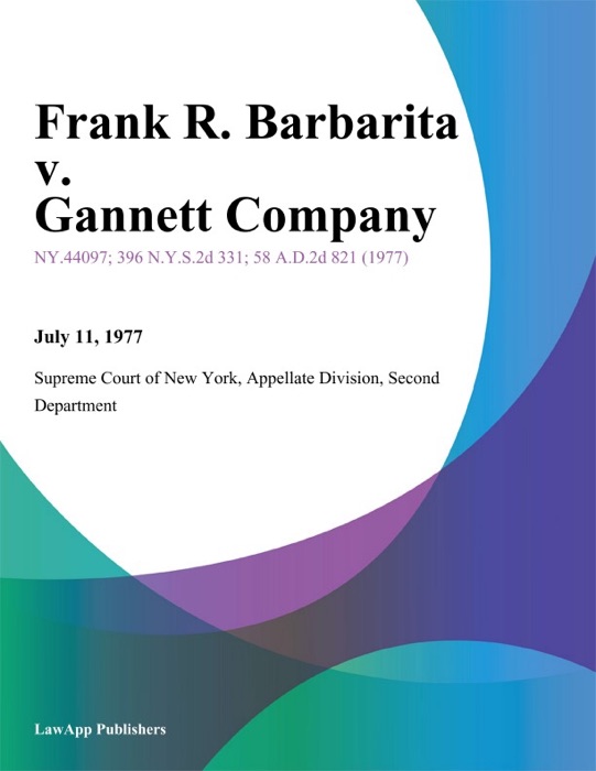 Frank R. Barbarita v. Gannett Company