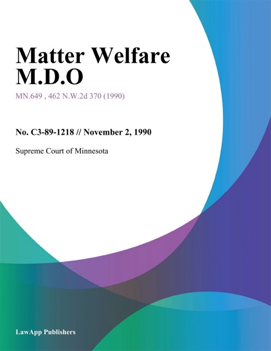 Matter Welfare M.D.O