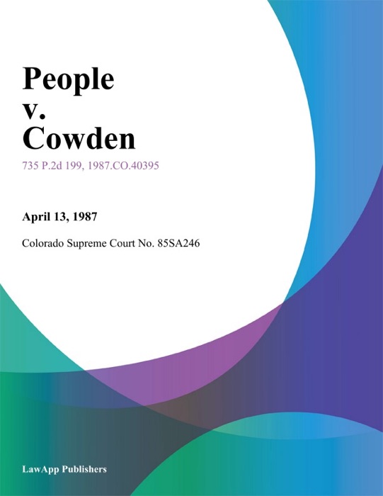 People V. Cowden