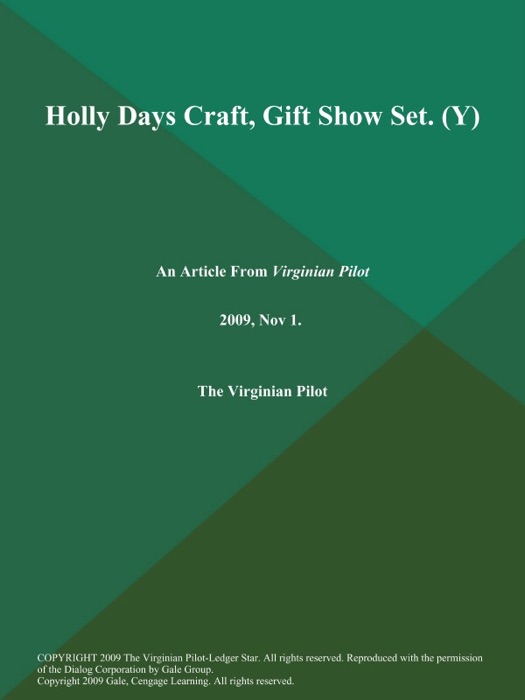 Holly Days Craft, Gift Show Set (Y)