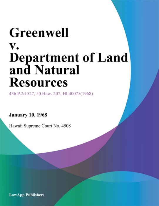 Greenwell v. Department of Land And Natural Resources