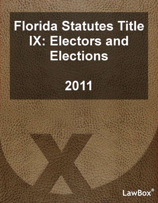 Florida Statutes Title IX 2011