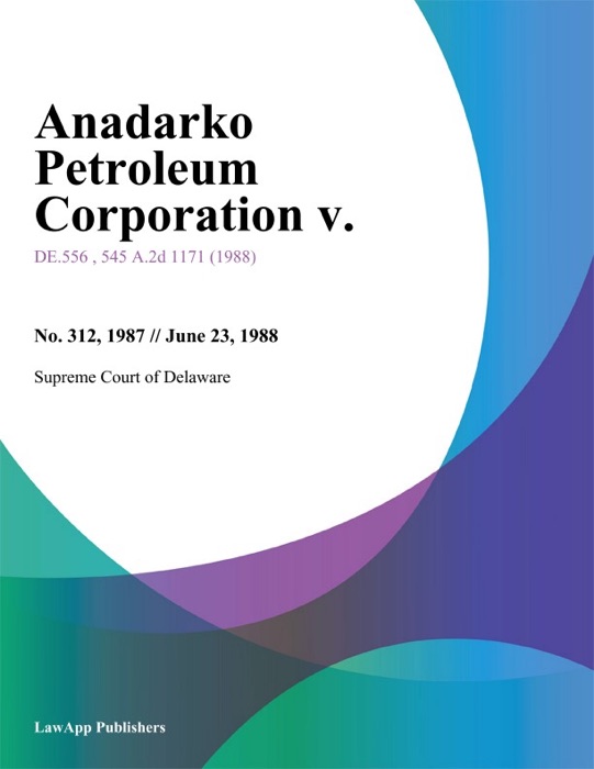 Anadarko Petroleum Corporation v.