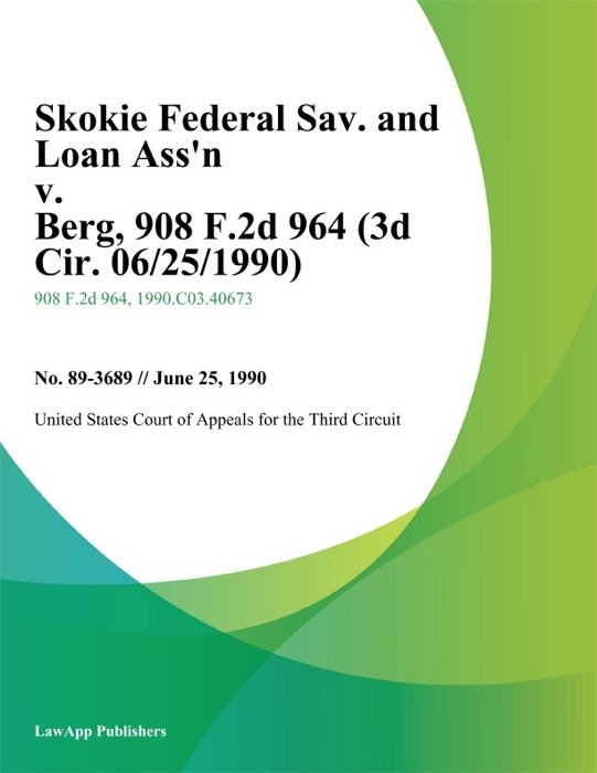 Skokie Federal Sav. And Loan Ass'n V. Berg