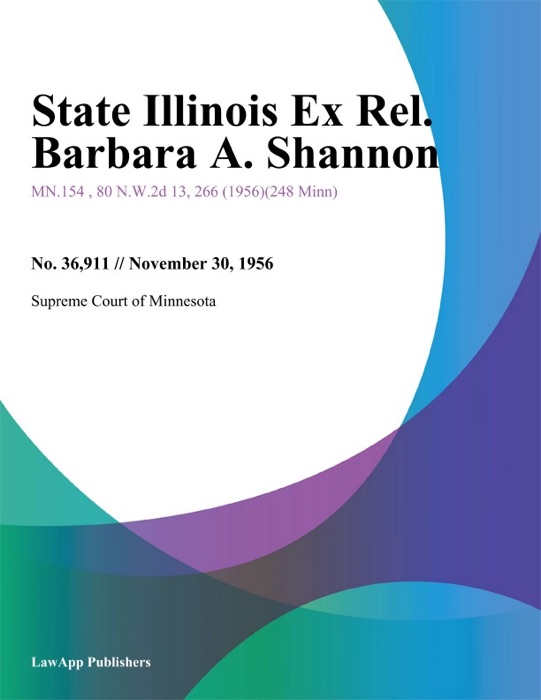 State Illinois Ex Rel. Barbara A. Shannon