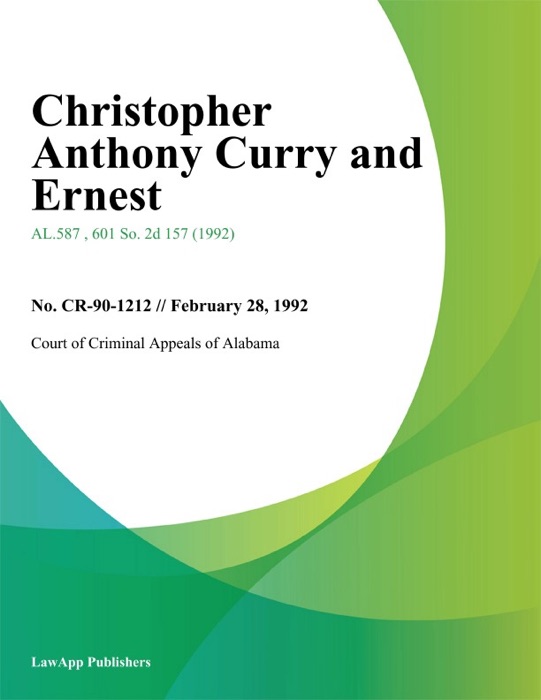 Christopher Anthony Curry and Ernest