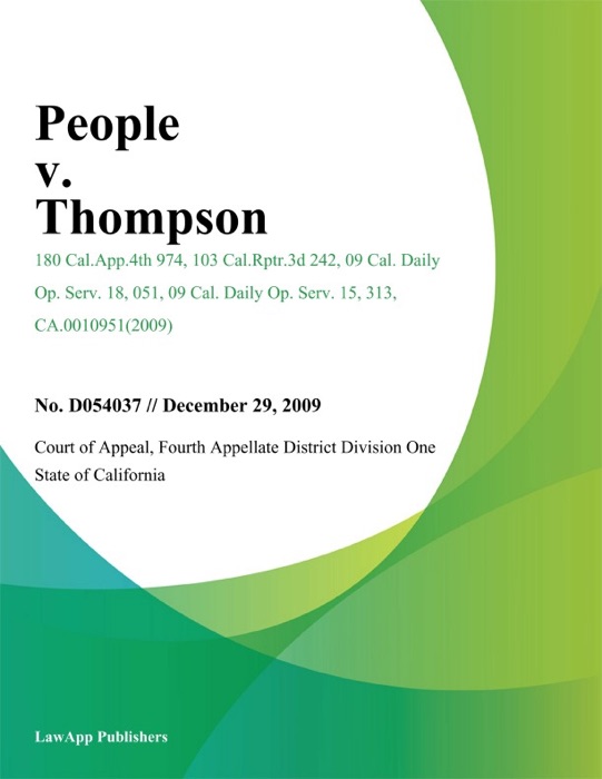 People v. Thompson