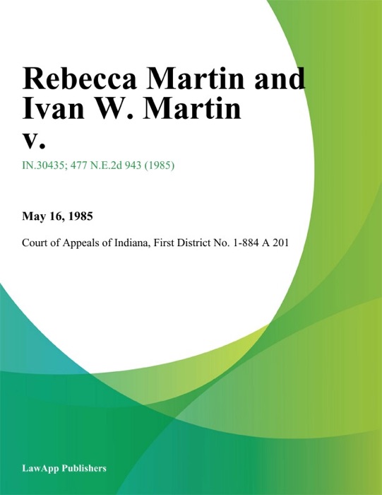 Rebecca Martin and Ivan W. Martin V.