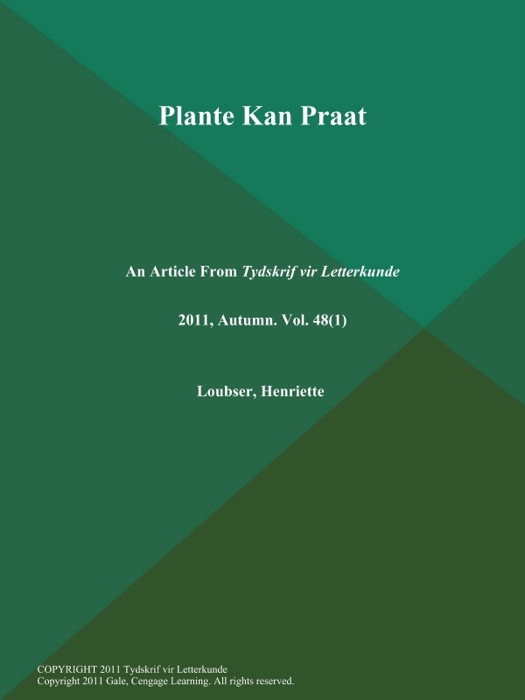 Plante Kan Praat