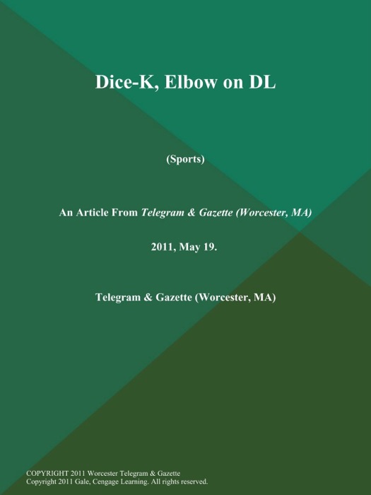 Dice-K, Elbow on DL (Sports)