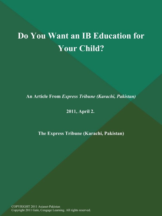 Do You Want an IB Education for Your Child?