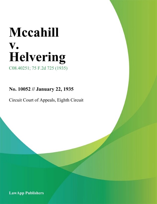 Mccahill v. Helvering