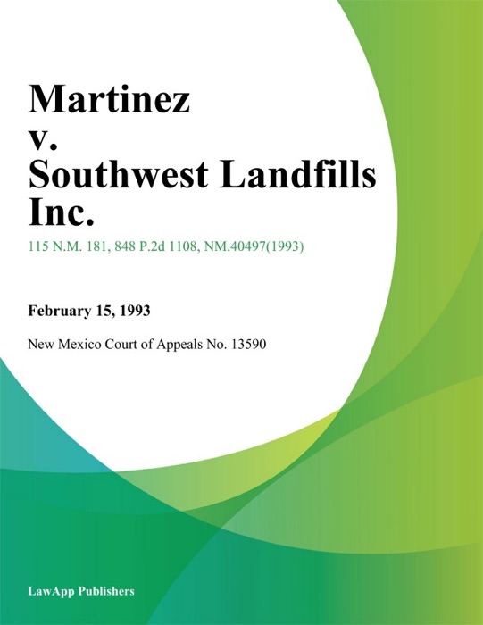 Martinez V. Southwest Landfills Inc.