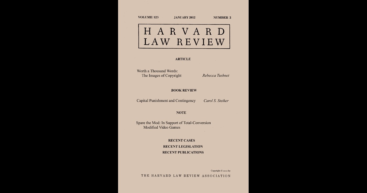 harvard law review book review