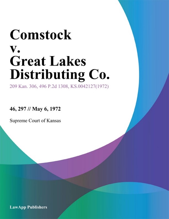 Comstock v. Great Lakes Distributing Co.