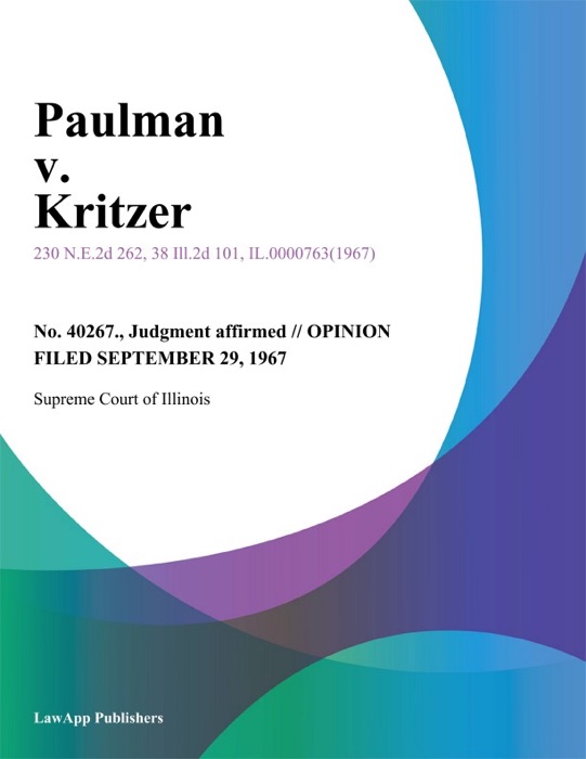 Paulman v. Kritzer