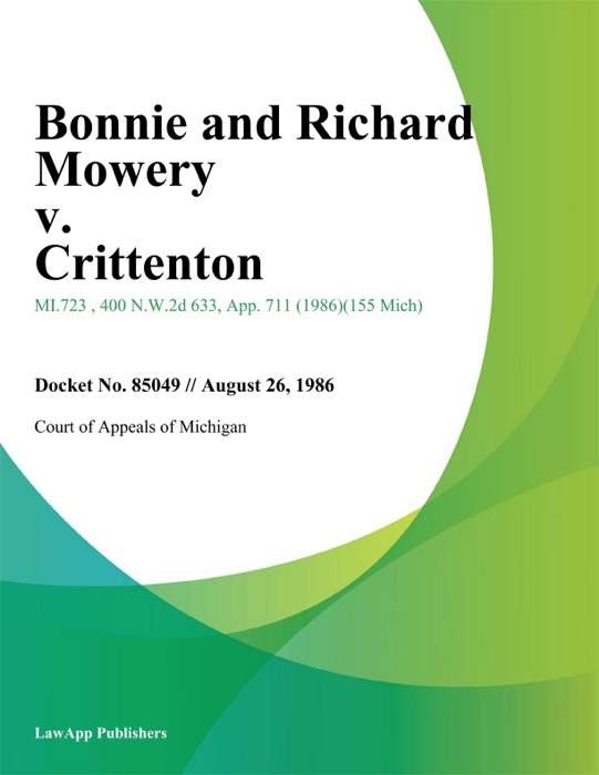 Bonnie and Richard Mowery v. Crittenton