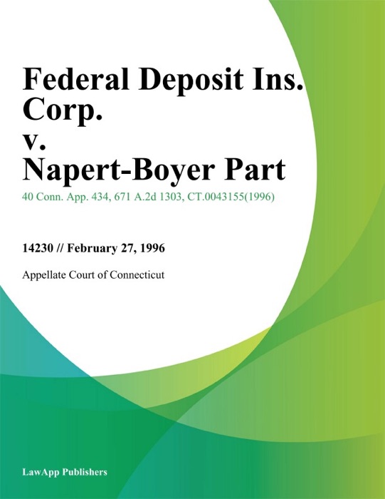 Federal Deposit Ins. Corp. v. Napert-Boyer Part