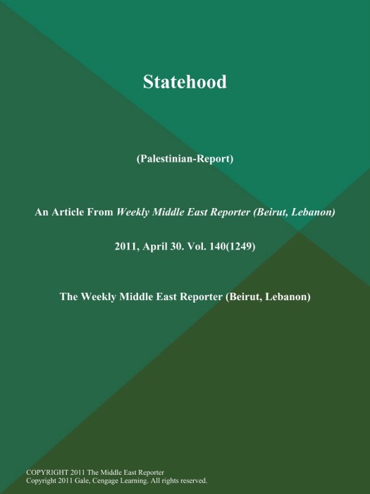 Statehood (Palestinian-Report)