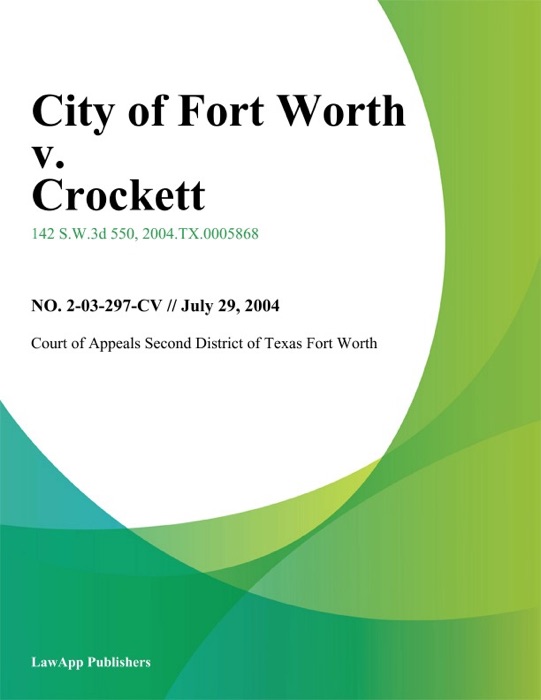 City Of Fort Worth V. Crockett