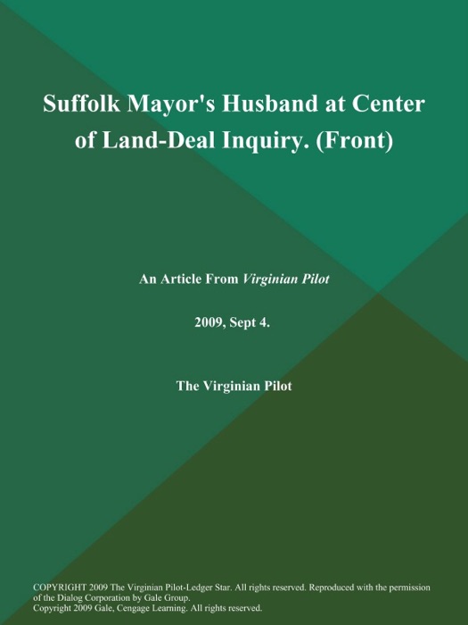 Suffolk Mayor's Husband at Center of Land-Deal Inquiry (Front)