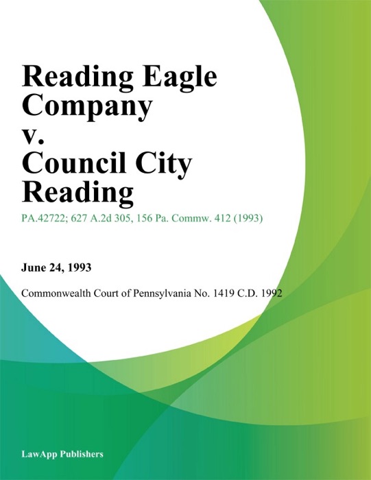 Reading Eagle Company v. Council City Reading