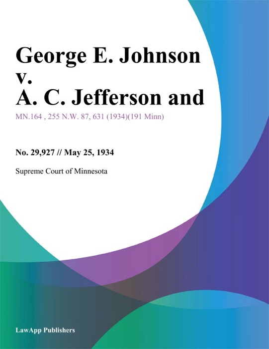 George E. Johnson v. A. C. Jefferson and