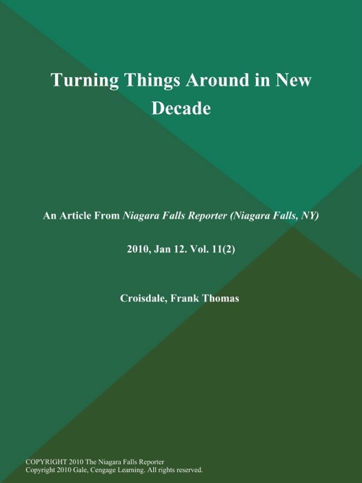 Turning Things Around in New Decade