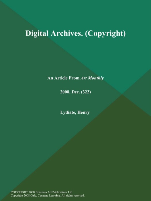 Digital Archives (Copyright)