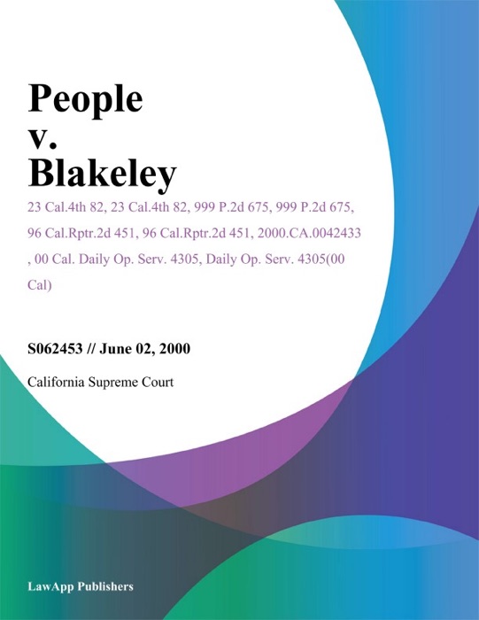 People V. Blakeley