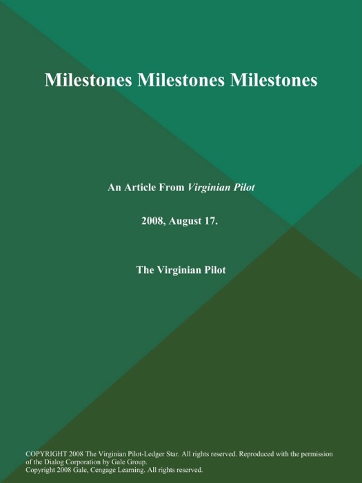 Milestones Milestones Milestones