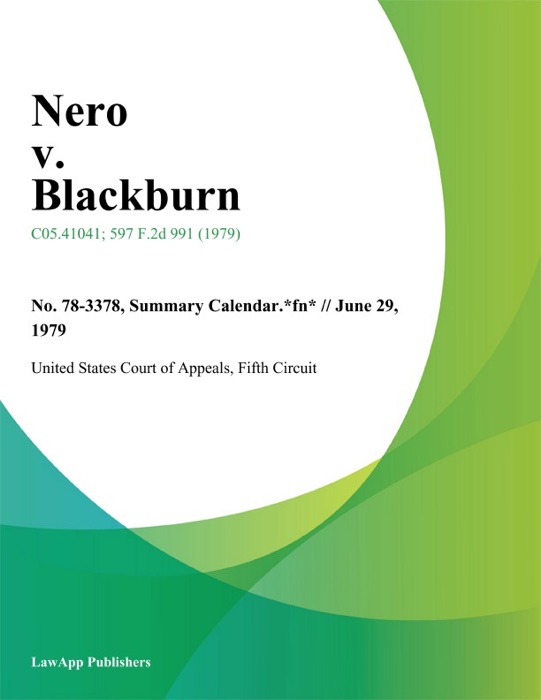 Nero v. Blackburn