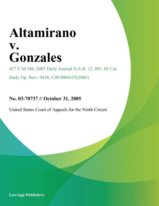 Altamirano v. Gonzales